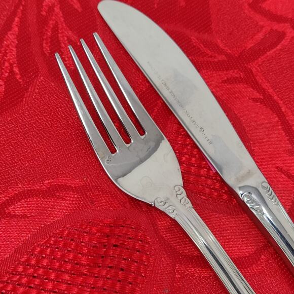 2X Heritage Mint Reed And Barton Duchess of Marlborough Knife And Fork Childrens - Picture 7 of 11